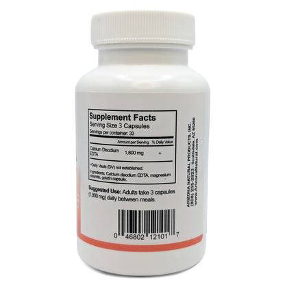 Arizona Natural EDTA (calcium disodium) - 1,800mg daily - 100 capsules