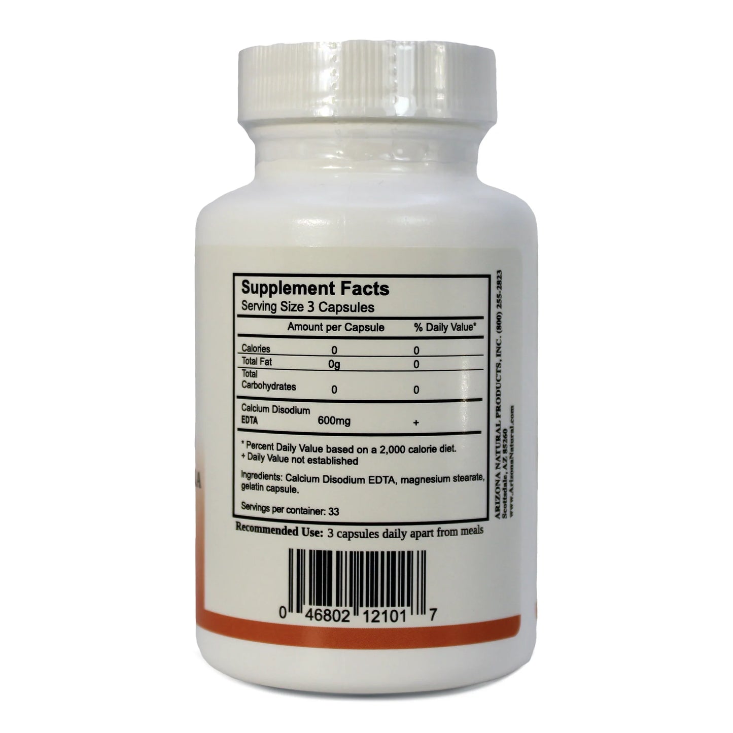 EDTA (Calcium disodium) 600mg - 100 capsules